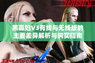 黑寡妇V3有线与无线版的主要差异解析与购买指南