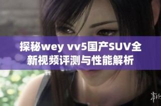 探秘wey vv5国产SUV全新视频评测与性能解析