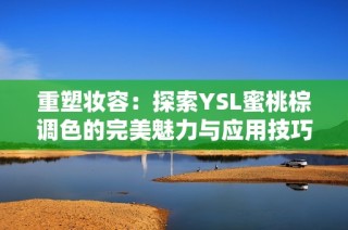 重塑妆容：探索YSL蜜桃棕调色的完美魅力与应用技巧