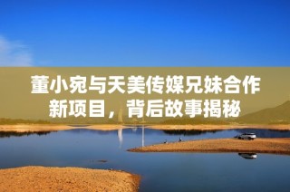 董小宛与天美传媒兄妹合作新项目，背后故事揭秘