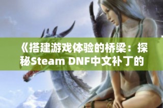 《搭建游戏体验的桥梁：探秘Steam DNF中文补丁的魅力》