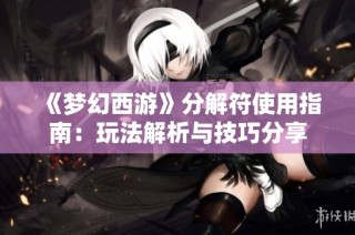 《梦幻西游》分解符使用指南：玩法解析与技巧分享