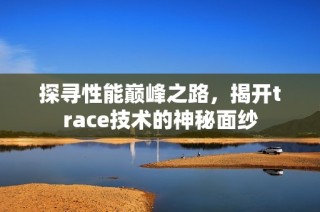 探寻性能巅峰之路，揭开trace技术的神秘面纱