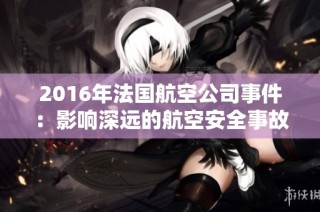 2016年法国航空公司事件：影响深远的航空安全事故回顾