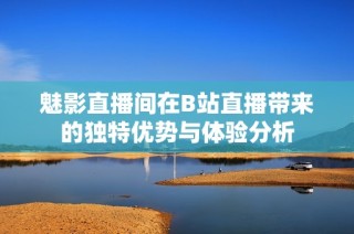 魅影直播间在B站直播带来的独特优势与体验分析