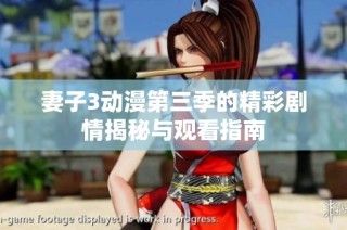 妻子3动漫第三季的精彩剧情揭秘与观看指南