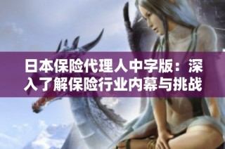 日本保险代理人中字版：深入了解保险行业内幕与挑战