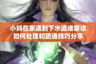 小妈在家遇到下水道堵塞该如何处理和疏通技巧分享