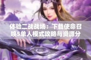 体验二战战场：下载使命召唤5单人模式攻略与资源分享