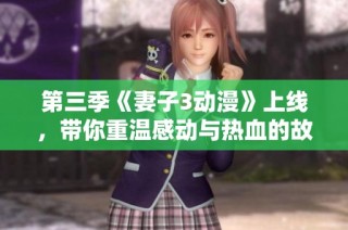 第三季《妻子3动漫》上线，带你重温感动与热血的故事