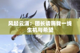 风起云涌：团长请赐我一线生机与希望