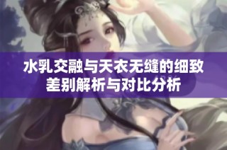 水乳交融与天衣无缝的细致差别解析与对比分析