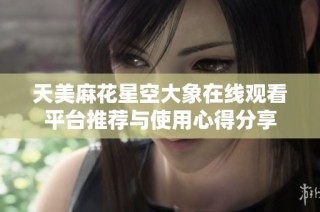 天美麻花星空大象在线观看平台推荐与使用心得分享