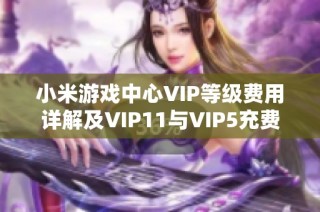 小米游戏中心VIP等级费用详解及VIP11与VIP5充费比较