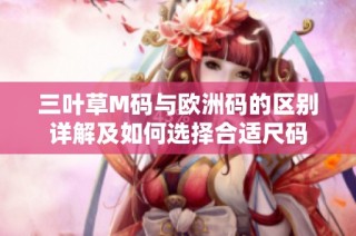 三叶草M码与欧洲码的区别详解及如何选择合适尺码