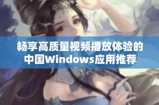 畅享高质量视频播放体验的中国Windows应用推荐