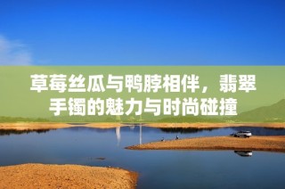 草莓丝瓜与鸭脖相伴，翡翠手镯的魅力与时尚碰撞