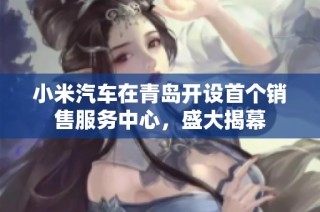 小米汽车在青岛开设首个销售服务中心，盛大揭幕