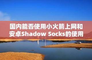 国内能否使用小火箭上网和安卓Shadow Socks的使用情况分析