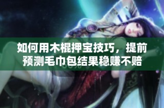 如何用木棍押宝技巧，提前预测毛巾包结果稳赚不赔