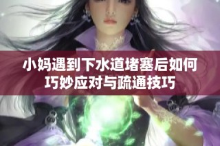 小妈遇到下水道堵塞后如何巧妙应对与疏通技巧