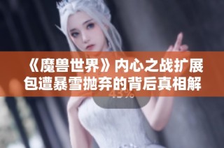 《魔兽世界》内心之战扩展包遭暴雪抛弃的背后真相解析