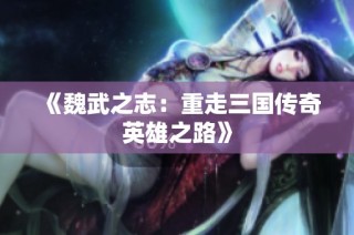 《魏武之志：重走三国传奇英雄之路》