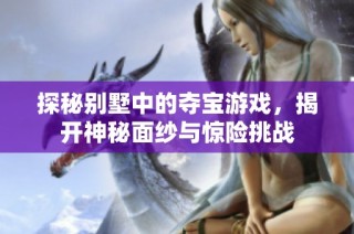 探秘别墅中的夺宝游戏，揭开神秘面纱与惊险挑战