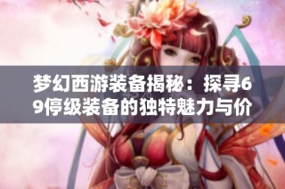 梦幻西游装备揭秘：探寻69停级装备的独特魅力与价值