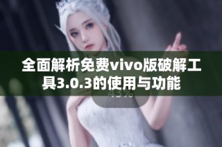 全面解析免费vivo版破解工具3.0.3的使用与功能