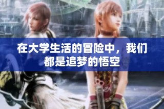 在大学生活的冒险中，我们都是追梦的悟空