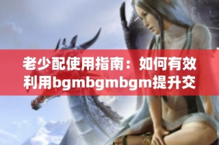 老少配使用指南：如何有效利用bgmbgmbgm提升交流效果
