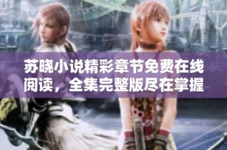苏晓小说精彩章节免费在线阅读，全集完整版尽在掌握！