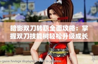 暗影双刀转职全面攻略：掌握双刀技能树轻松升级成长