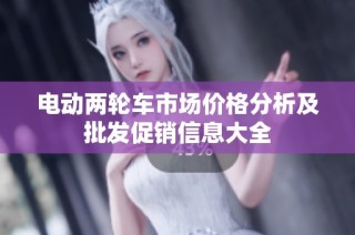 电动两轮车市场价格分析及批发促销信息大全