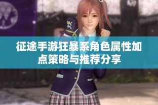 征途手游狂暴系角色属性加点策略与推荐分享