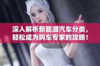 深入解析新能源汽车分类，轻松成为购车专家的攻略！