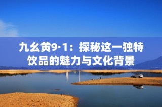 九幺黄9·1：探秘这一独特饮品的魅力与文化背景