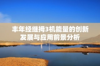 丰年经继拇3机能量的创新发展与应用前景分析