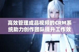 高效管理成品视频的CRM系统助力创作团队提升工作效率