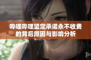哔哩哔哩坚定承诺永不收费的背后原因与影响分析