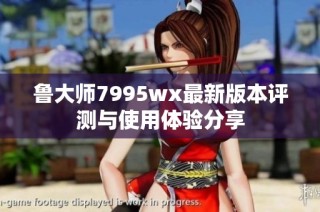 鲁大师7995wx最新版本评测与使用体验分享