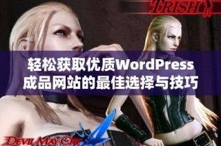 轻松获取优质WordPress成品网站的最佳选择与技巧