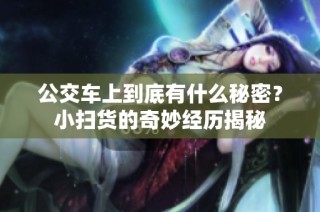公交车上到底有什么秘密？小扫货的奇妙经历揭秘