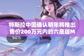 特斯拉中国确认明年将推出售价200万元内的六座版Model