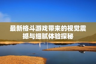 最新格斗游戏带来的视觉震撼与细腻体验探秘
