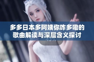 多多日本多阿姨你咋多嘞的歌曲解读与深层含义探讨