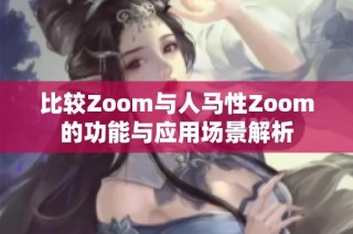 比较Zoom与人马性Zoom的功能与应用场景解析