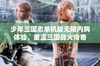少年三国志单机版无限内购体验，重温三国战火传奇