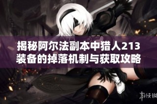 揭秘阿尔法副本中猎人213装备的掉落机制与获取攻略